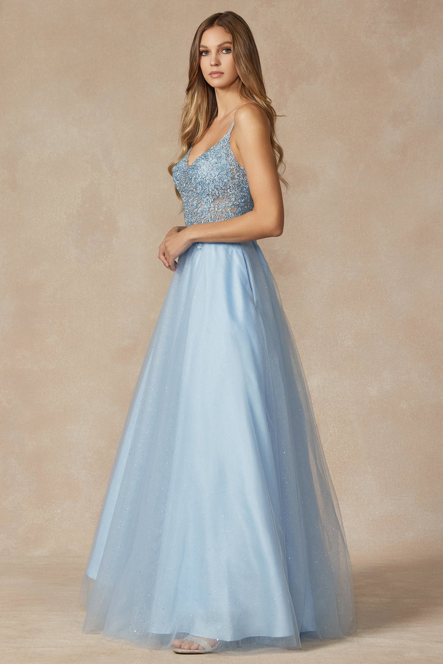 Prom Dresses Long Ball Gown Formal Prom Dress Ice Blue