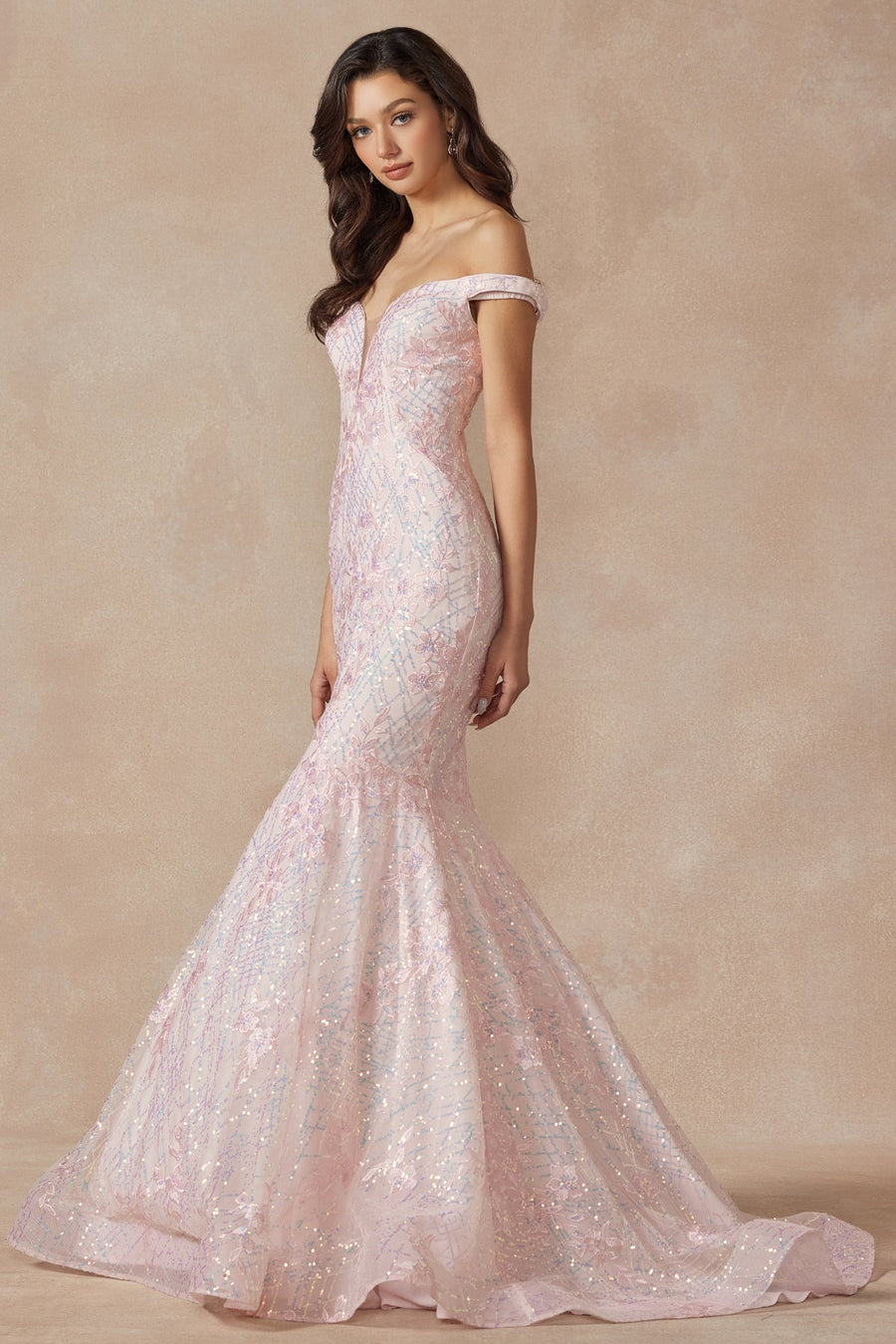 Prom Dresses Formal Long Prom Mermaid Dress Blush