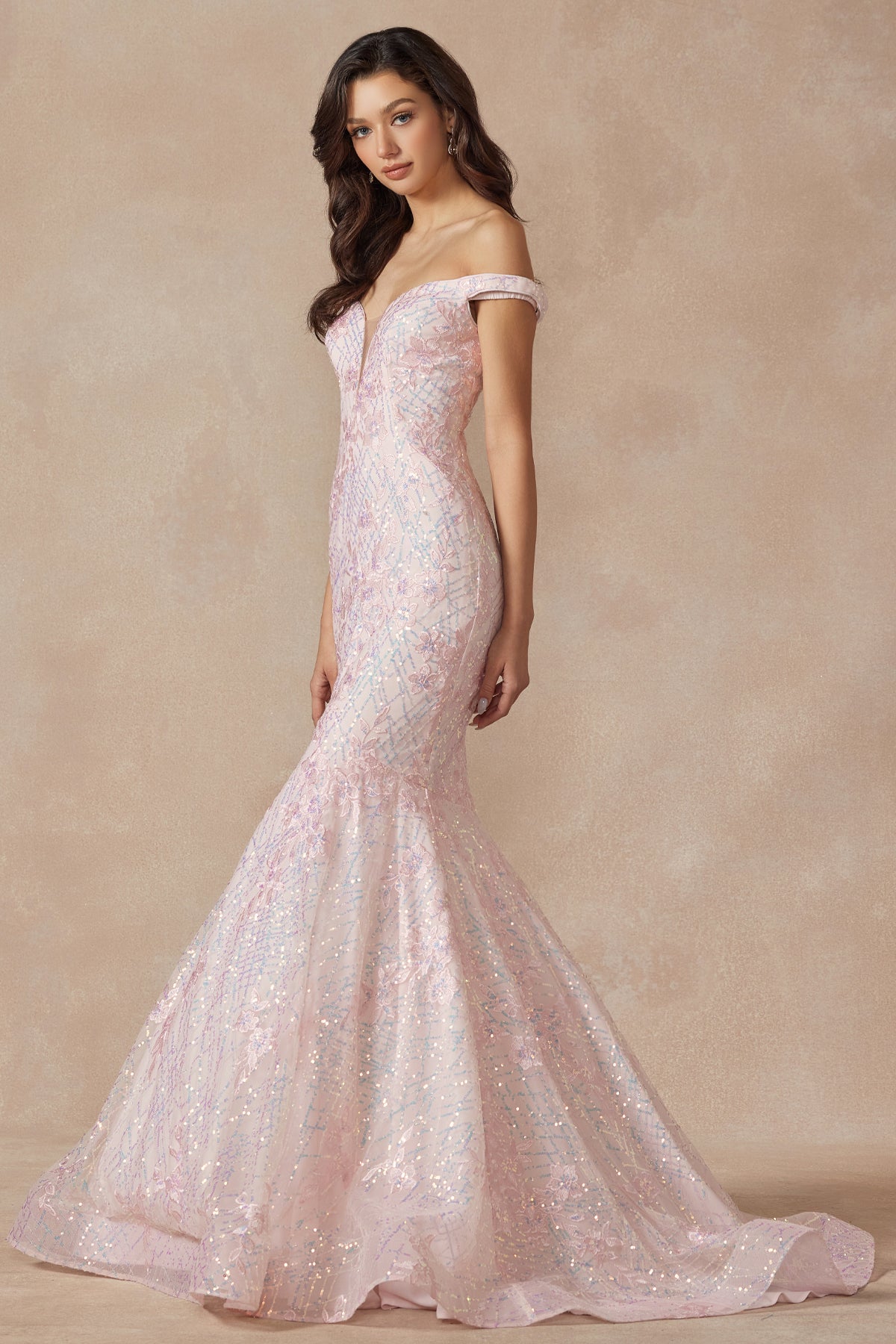 Prom Dresses Formal Long Prom Mermaid Dress Blush