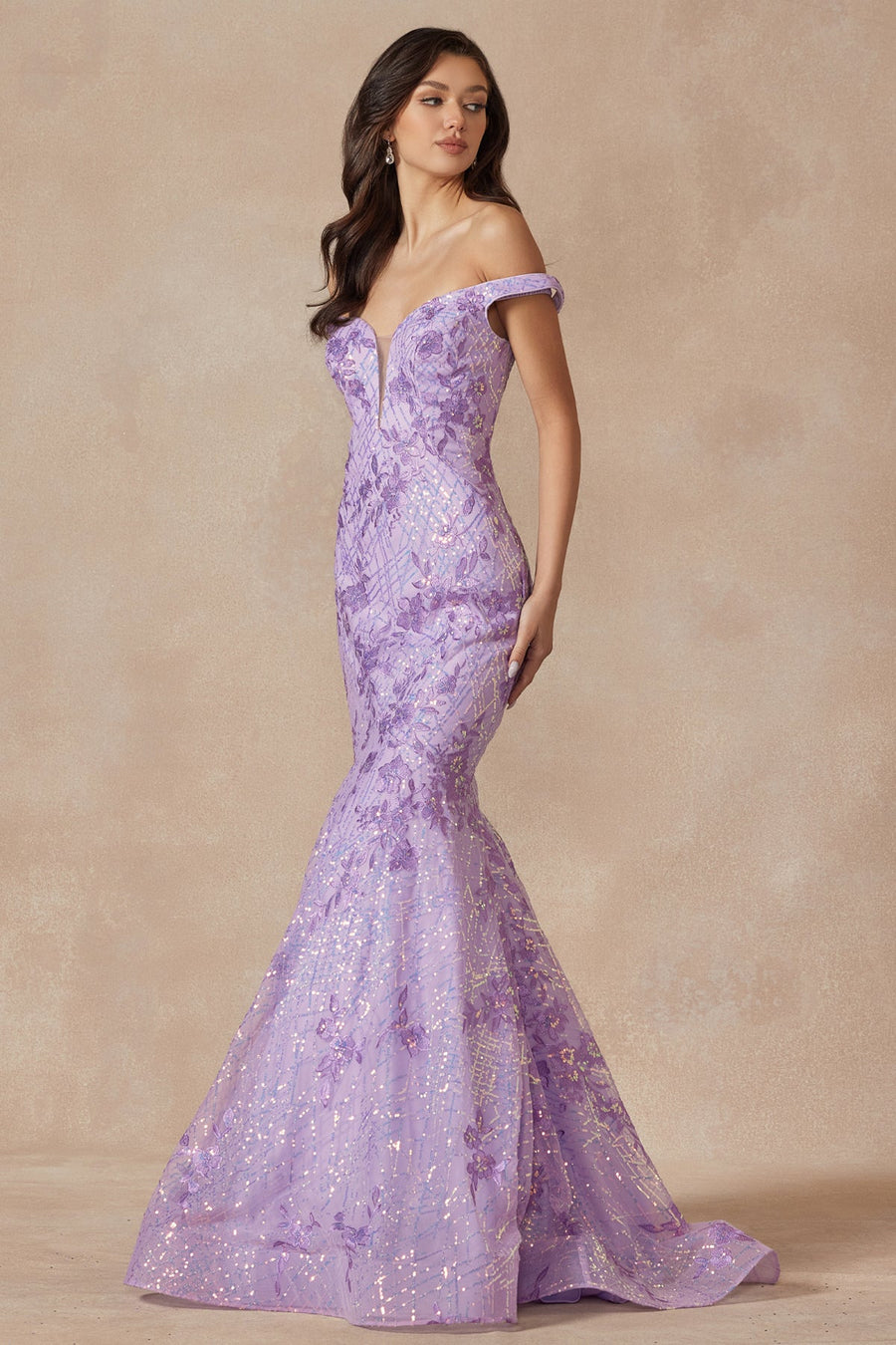 Prom Dresses Formal Long Prom Mermaid Dress Lilac