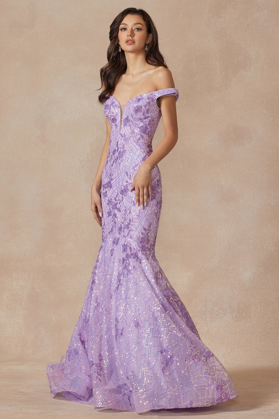 Prom Dresses Formal Long Prom Mermaid Dress Lilac