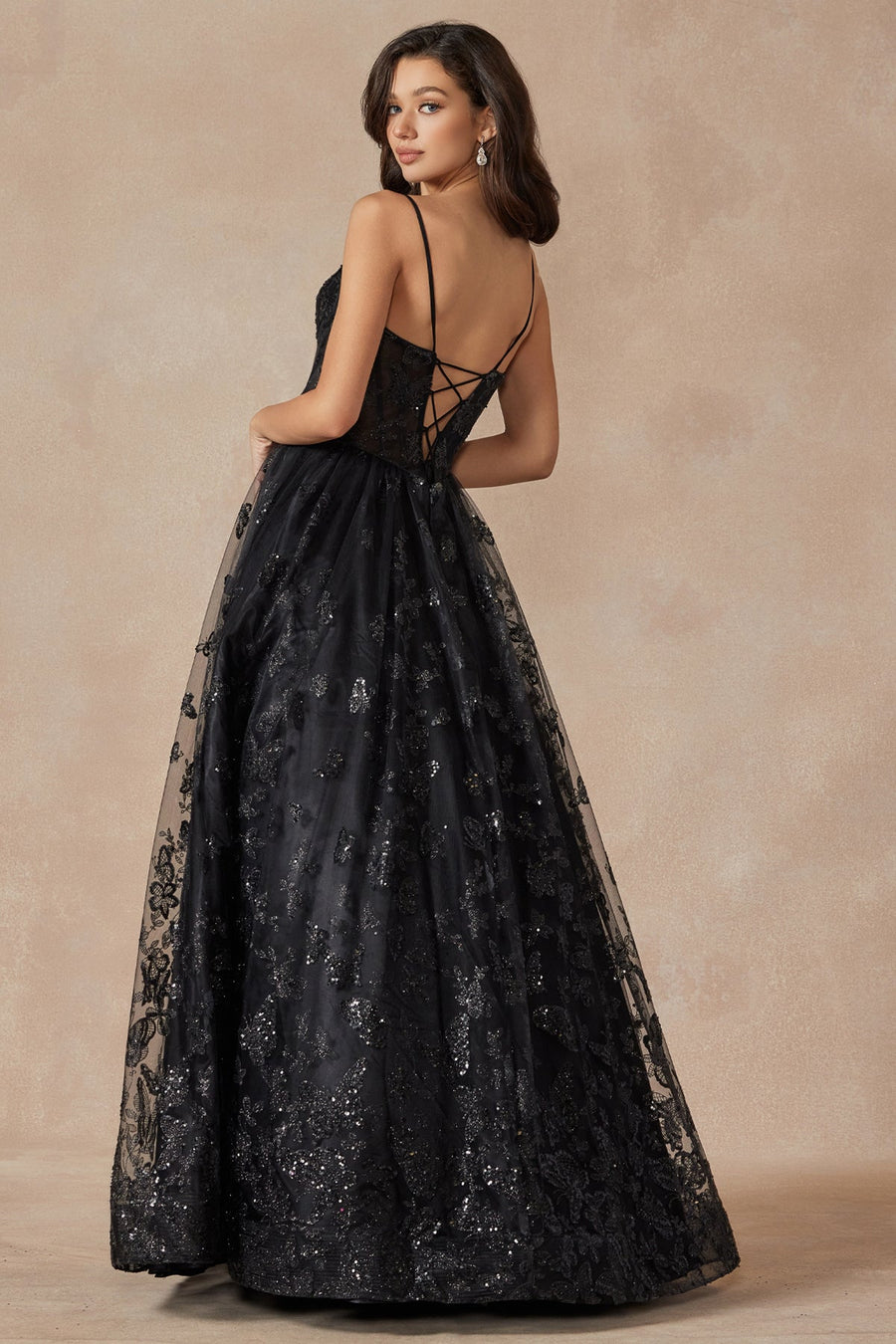 Prom Dresses Long Glitter Formal Prom Dress Black