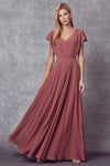 Formal Dresses Long Formal A Line Evening Dress Rusty Rose