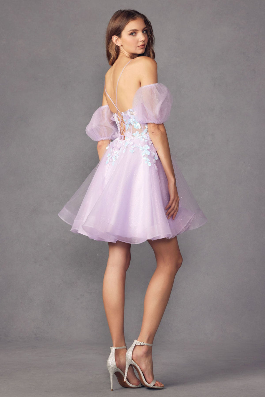 Cocktail Dresses Homecoming Sequin Short Cocktail Dress Lavender