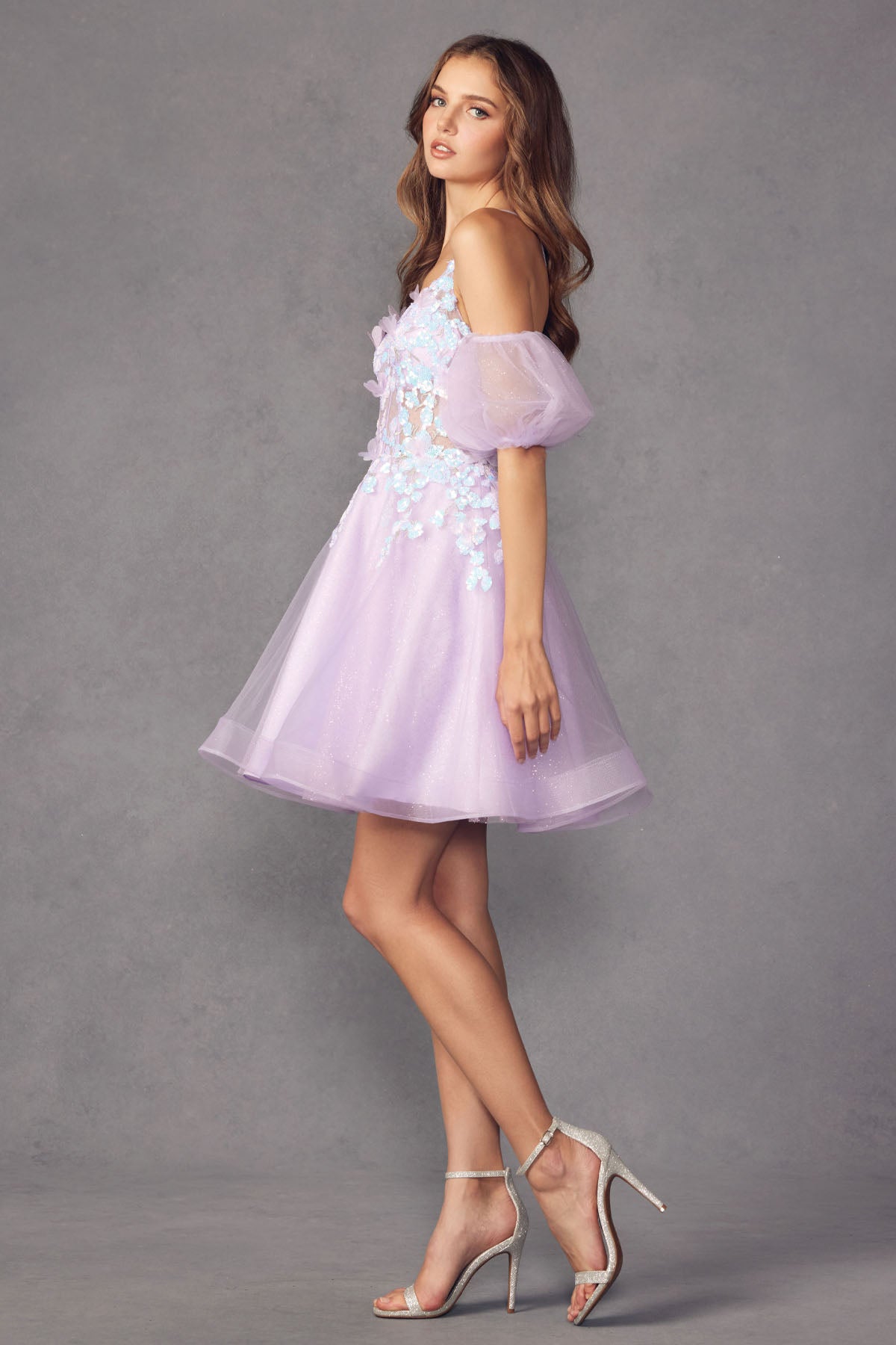 Cocktail Dresses Homecoming Sequin Short Cocktail Dress Lavender