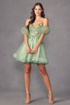 Cocktail Dresses Homecoming Sequin Short Cocktail Dress Sea Green