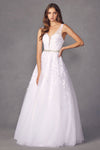 Wedding Dresses Bridal Gown Long Floral Wedding Dress White