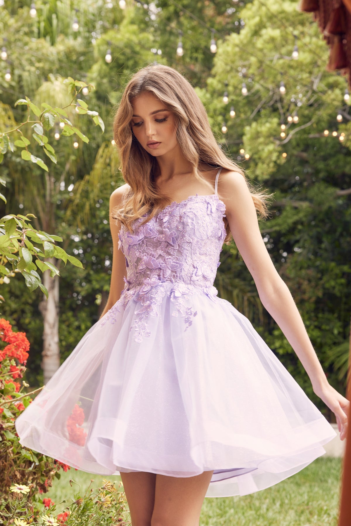 Cocktail Dresses Short Cocktail Lace Dress Lilac