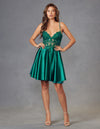 Cocktail Dresses A Line Short Cocktail Sequin Dress Emerald Green