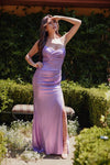Prom Dresses Fitted Long Metallic Formal Prom Dress Purple