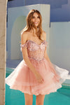 Cocktail Dresses Short Cocktail Beaded Homecoming Fitted Dress  Rose Gold