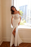Wedding Dresses Simple Bridal Gown Lace Applique Corset Wedding Dress Off White