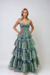 Prom Dresses Long Formal Layered Prom Dress Moss