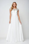 Wedding Dresses Long Bridal Gown A Line Simple Wedding Dress Off White