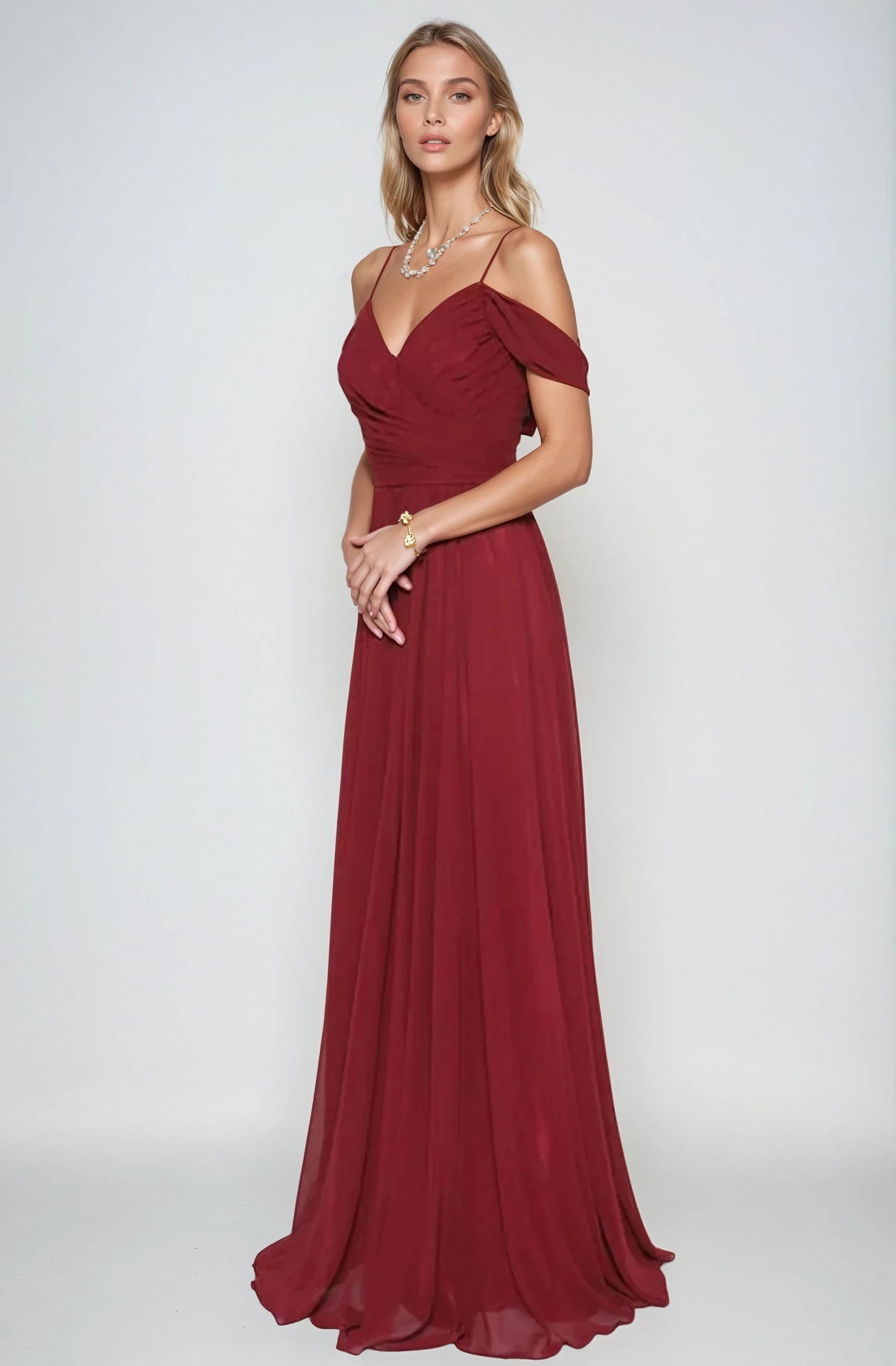 Prom Dresses Long Formal Prom A Line Dress Burgundy