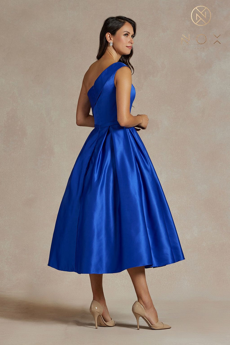 Homecoming Dresses Long One Shoulder Formal Dress Royal Blue