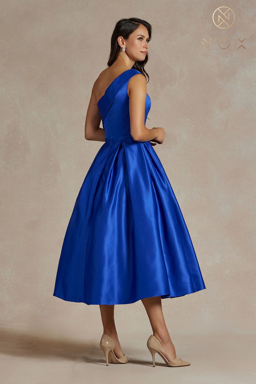 Homecoming Dresses Long One Shoulder Formal Dress Royal Blue