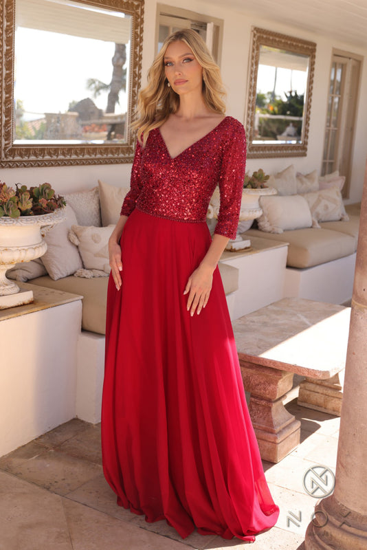 Plus Size Dresses Long Plus Size A Line Sequin Formal Dress Burgundy