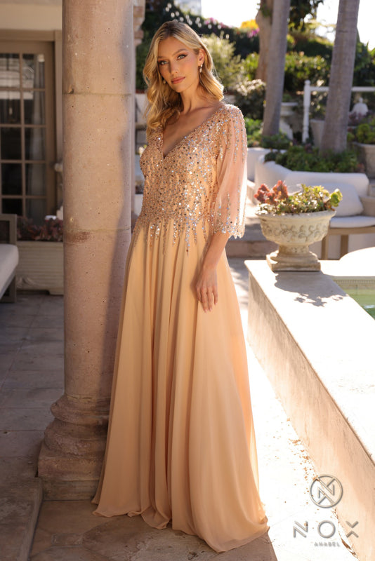 Plus Size Dresses Plus Size Long Formal Mother of the Bride Dress Gold