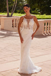 Wedding Dresses Long Beaded Wedding Dress White