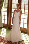 Wedding Dresses Long Sequin Two Piece Wedding Dress White
