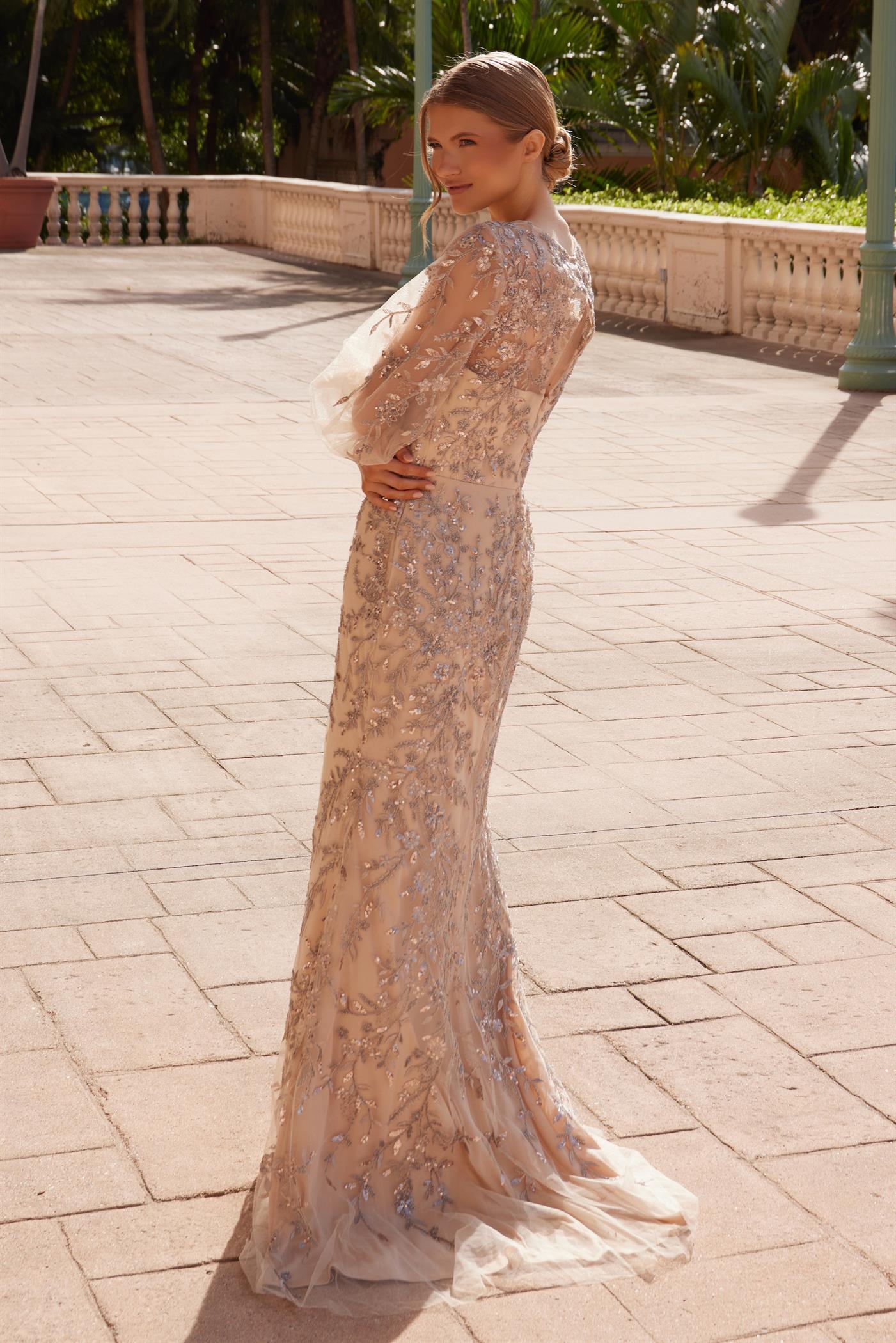 Mother of the Bride Dresses Long Formal Applique Mother of the Bride Dress Champagne