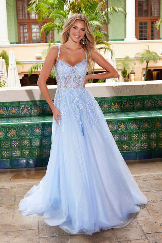 Prom Dresses Prom Long A Line Formal Evening Dress   Blue