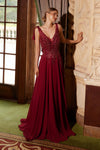Plus Size Dresses Plus Size Long Formal A Line Evening Dress Burgundy