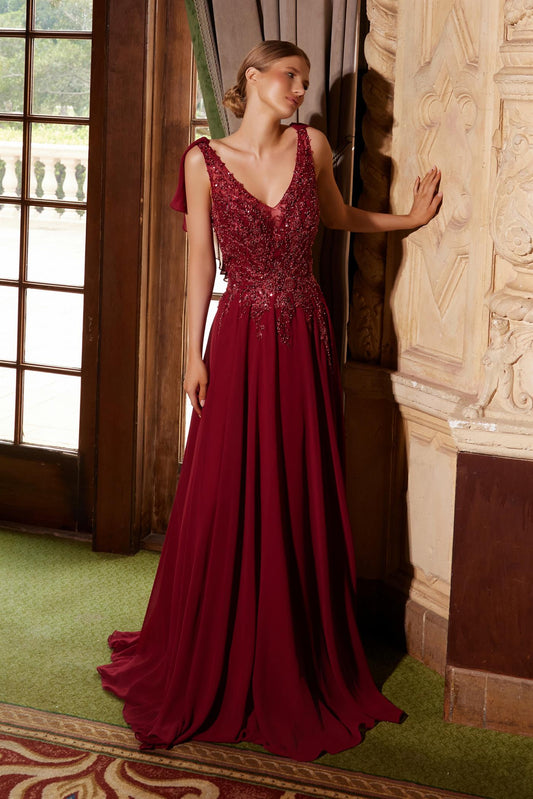 Plus Size Dresses Plus Size Long Formal A Line Evening Dress Burgundy