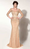 Formal Dresses Long Beaded Sequin Evening Formal Dress Gold