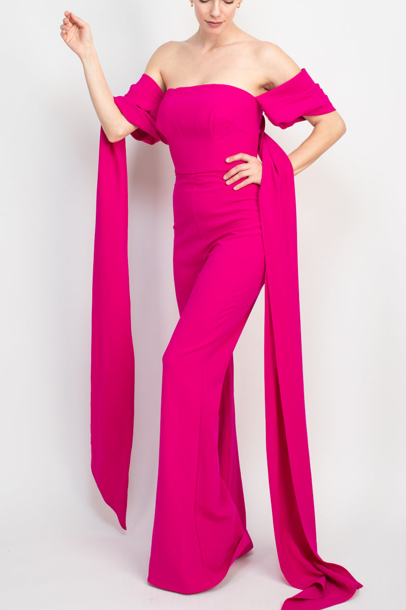 Jumpsuit Long Formal Jumpsuit Fuchsia