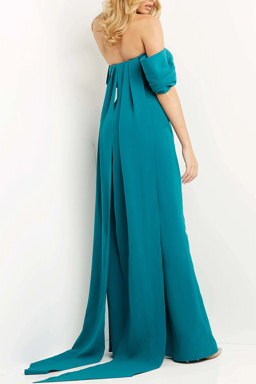Jumpsuit Long Formal Jumpsuit  Peacock