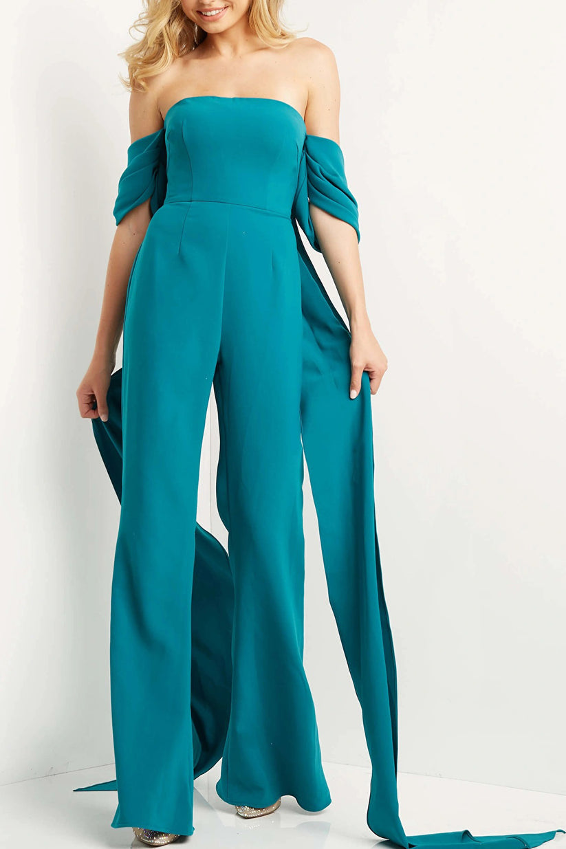 Jumpsuit Long Formal Jumpsuit  Peacock