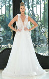 Wedding Dresses Long Bridal Glitter Wedding A Line Dress White