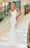 Wedding Dresses Long Floral Lace Wedding Mermaid Dress White