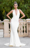 Wedding Dresses Long Bridal Fitted Wedding Dress White
