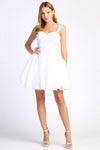 Wedding Dresses Short A Line Lace Applique Wedding Dress Off White