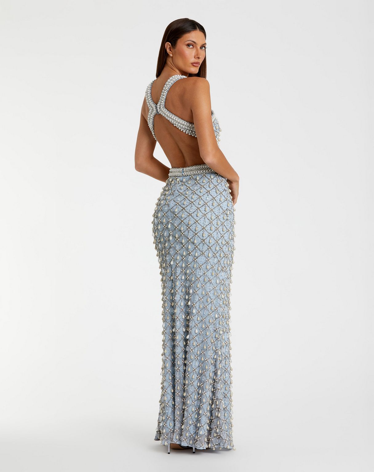 Prom Dresses Long Formal Fitted Prom Dress Vintage Blue