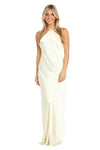 Formal Dresses Long Fitted Formal Evening Dress Cream