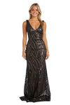 Formal Dresses Homecoming Sequin Formal Dress Black/Nude