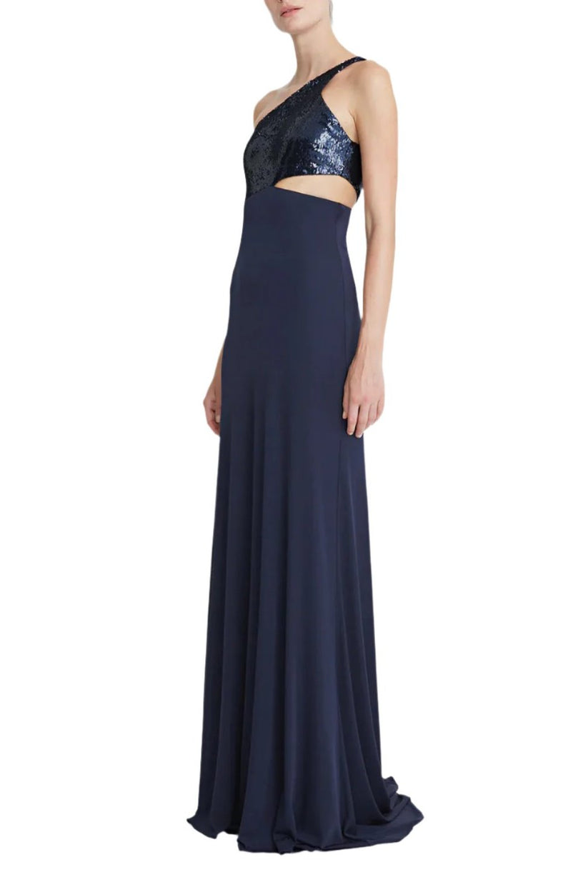 Formal Dresses Long Formal A Line Sequin Prom Dress Navy