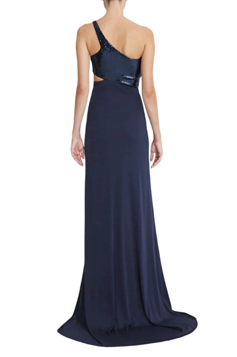 Formal Dresses Long Formal A Line Sequin Prom Dress Navy