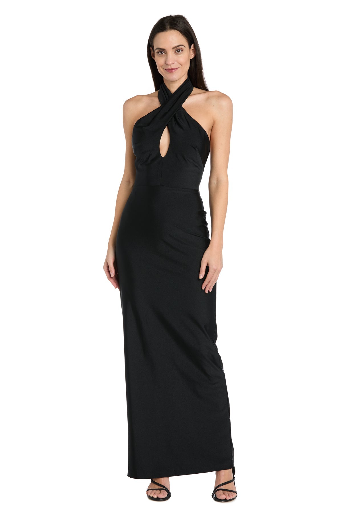 Formal Dresses Long Fitted Formal Evening Maxi Dress Black