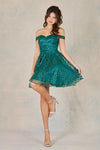 Cocktail Dresses Short A Line Cocktail Homecoming Glitter Dress Emerald