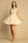 Cocktail Dresses A Line Prom Short Homecoming Corset Cocktail Dress Champagne