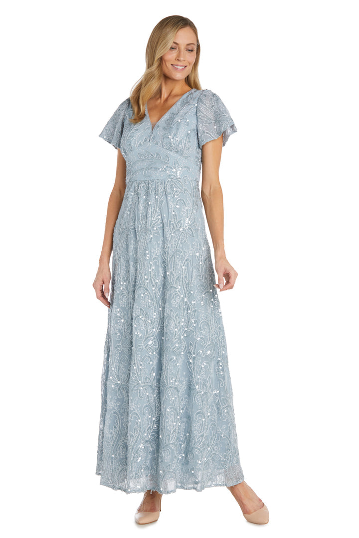 Mother of the Bride Dresses Long Sequin Mother of the Bride Dress Light Blue