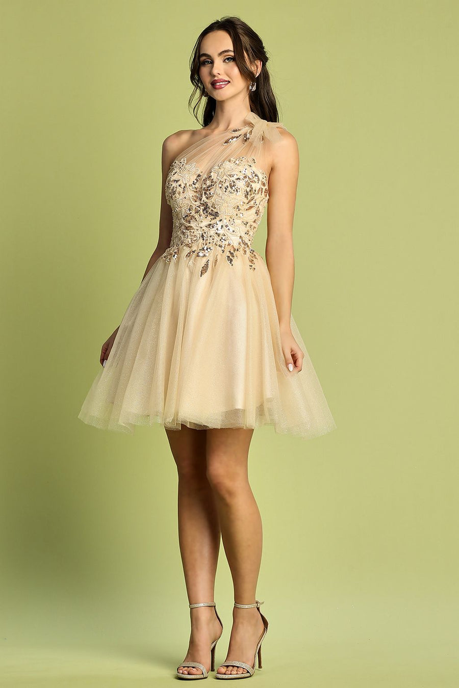 Cocktail Dresses Homecoming A Line Short Prom Dress Champagne