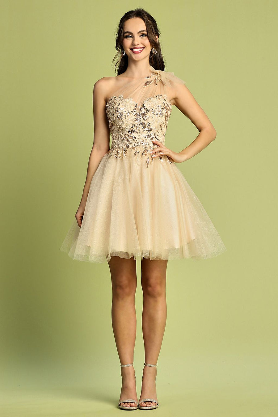 Cocktail Dresses Homecoming A Line Short Prom Dress Champagne