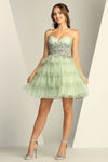 Cocktail Dresses Homecoming Short Glitter Prom Cocktail Dress  Sage