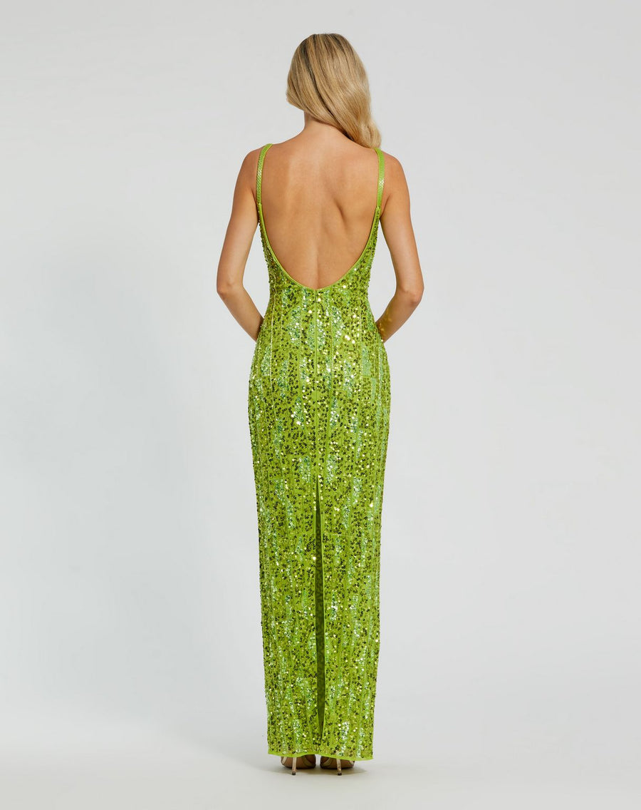 فستان ماك دوجال 10696 الرسمي الطويل بفتحة خلفية